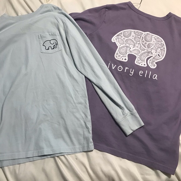 ivory ella Tops - Two Ivory Ella Long Sleeve T-shirts (size S)